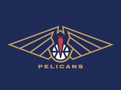New Orleans Pelicans. logo remake. basketball brand identity logo nba new orleans nola pelican professional sports zion