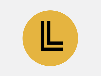 Lynden Lube monogram black and yellow logo monogram