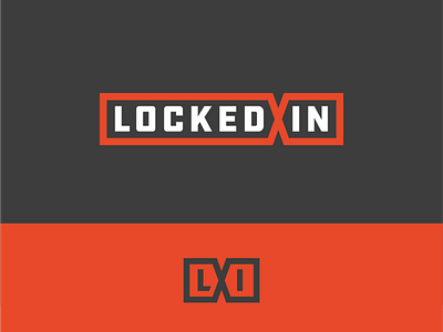 Locked In logo system