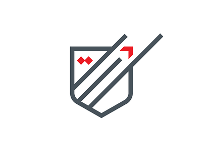 Seminary Shield arrow brand college diamonds identity identity system logo modern red seminary shield shield logo slate university