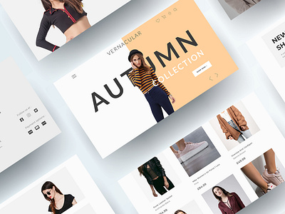 Fashion Brand Website - Vernacular (UI/UX Exploration)