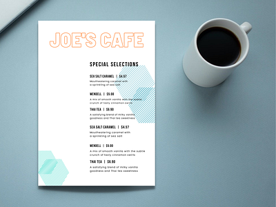 Menu Design. abstract design branding cafe menu design design digital product editable template graphic design logo menu design minimalist design printable printable template restaurant menu design