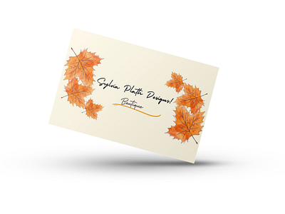 Fall Themed Business Card Design