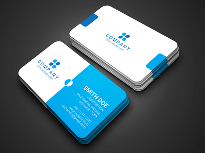 Corporate Business Card Design. branding business card corporate business card graphic design modern business card new business card design unique business card