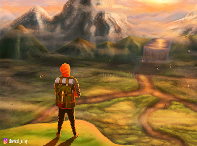 The Journey art artwork concept art design digital painting illustration