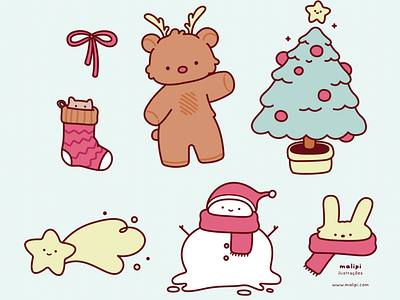 Christmas stickers