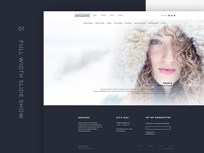 Marti's Portfolio layout photoshop portfolio theme web design website webydo