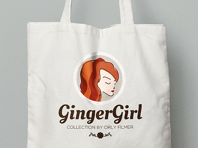 Gignger Girl brand illustration logo