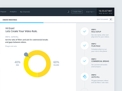 iChannel Platform - autopilot wizard dial ui ux wizard