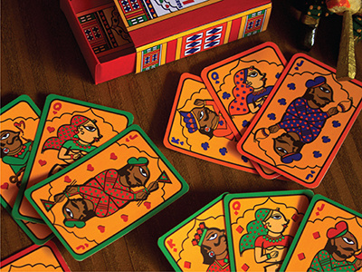 Playing Cards inspired by Rajasthani Phad Folk art