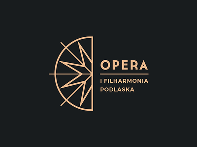 Podlasie Opera and Philharmonic Logo branding design gold identity logo logo design logotype mark music opera simple symbol