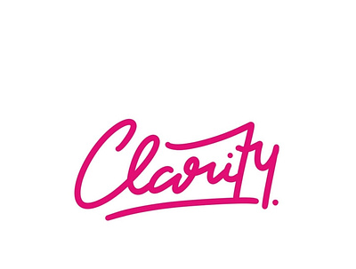 Clarity - Hand-drawn Logo graphic design handdrawn handwriting illustration logo typography