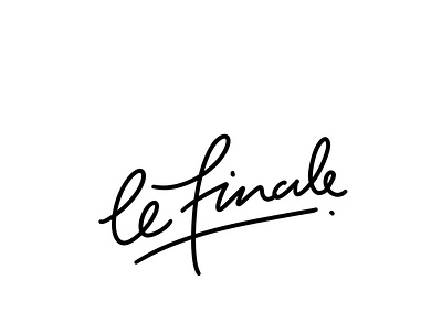 Le Finale - Hand-drawn Logo design graphic design handdrawn handwriting illustration logo typography