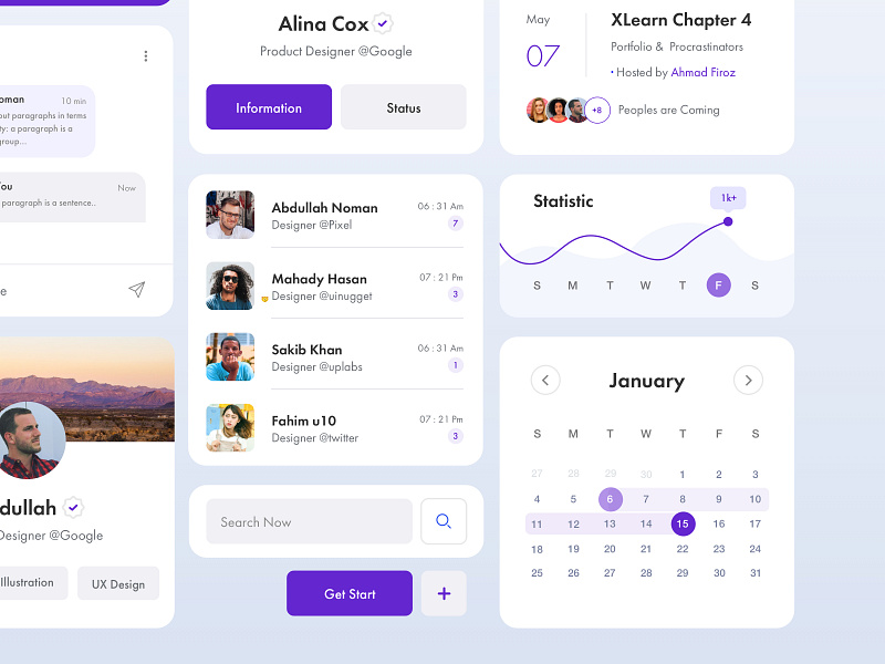 Card ui elements exploration by Mehedi Hasan Roni on Dribbble