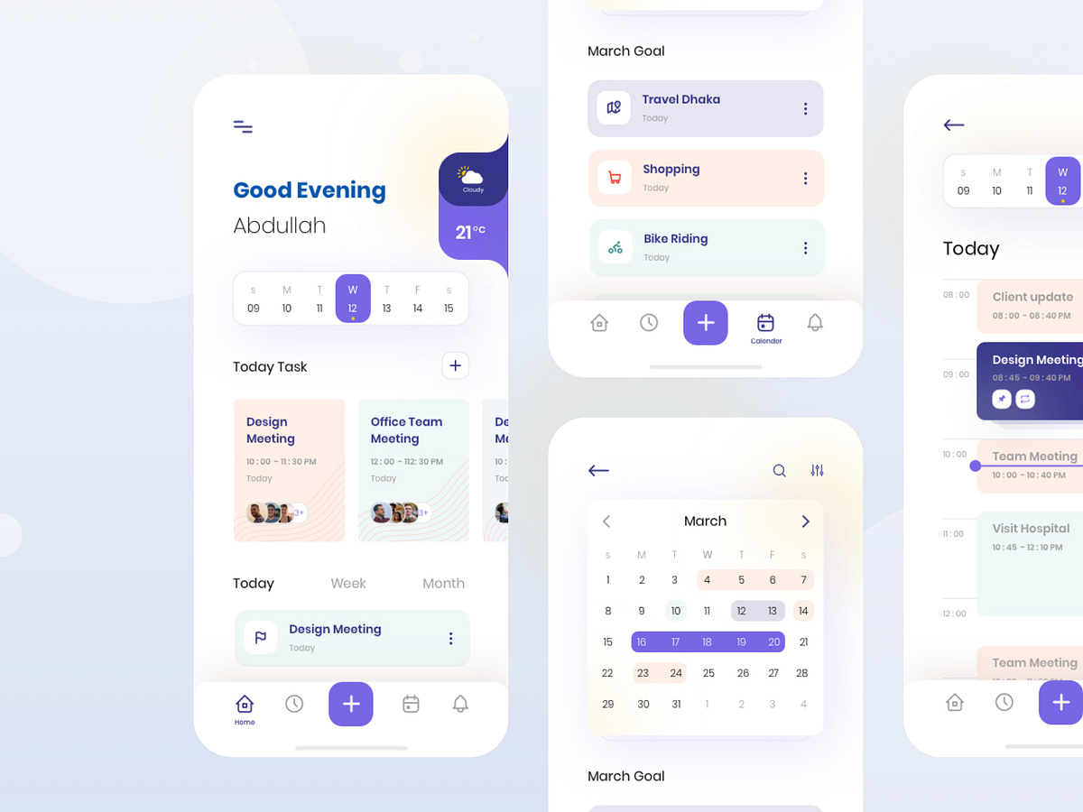 Task Management app Exploration by Mehedi Hasan Roni on Dribbble