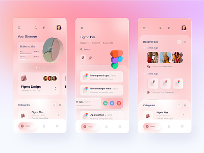 File management app by Mehedi Hasan Roni for Unflip on Dribbble