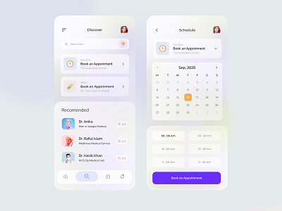 Dental doctor app exploration 🦷 by Mehedi Hasan Roni on Dribbble