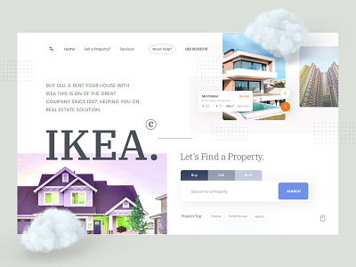 Real estate exploration v8 clean exploration grid house interface landing page layout minimal real estate realestateagent redesign rent trending typogaphy ui ui ux uidesign ux visual web