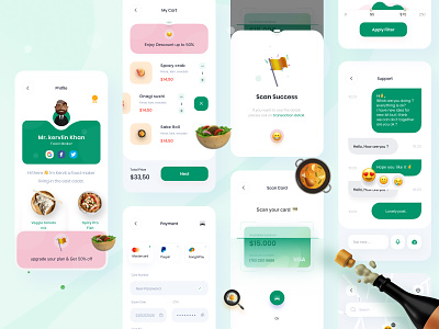 Food Delivery app 🥘 (profile+Payment+support)