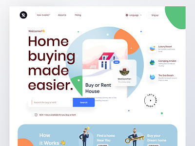 Real estate Web 3d colour component concept home homepage interface layout minimal real estate real estate agency real estate agent real estate broker realestatelife trending ui userinterface visual web website