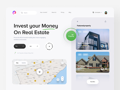 Real Estate Web apartment exploration home home rent innovation interface investment landing page minimal product property real estate real estate platform real estate web sell trending ui ux visual design website