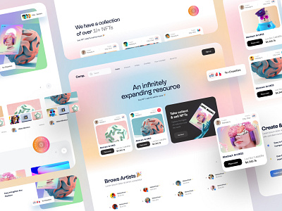 NFT Platform Redesign v2 by Mehedi Hasan Roni for Component on Dribbble