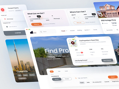 Real estate web ui Elements 🔥 agent broker elements home rent homepage interface landing page minimal product design property property sell real estate real estate design rental service trending ui ux visual web webflow