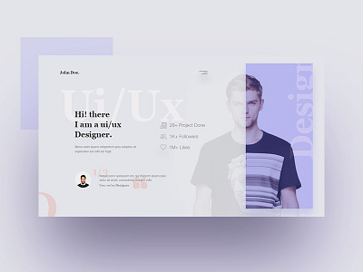 Daily Ui #3 daily inspiration daily ui 3 design header interface minimal design practice type typography user interface ux design web