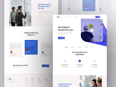 Brifto v2 agency concept fluent grid homepage landing page layout minimal trend typography ui visual