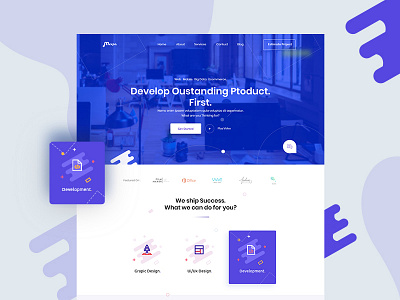 Mexpo creative agency agency concept fluent grid homepage interface landing page layout minimal trend typography visual