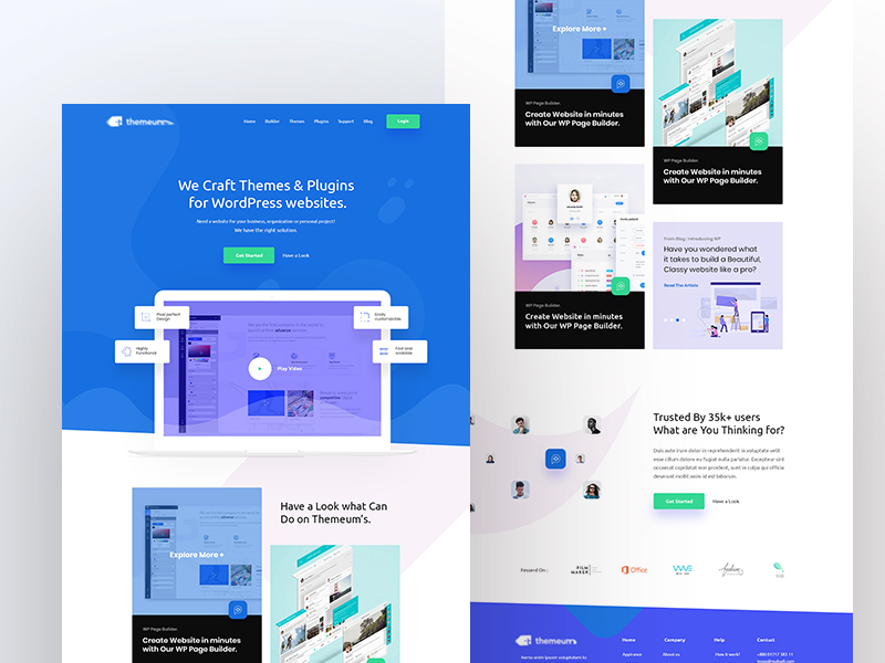 Themeum's Redesign Concept by Mehedi Hasan Roni on Dribbble