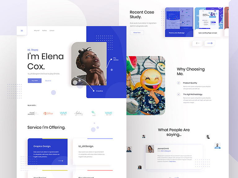 Portfolio Web Exploration by Mehedi Hasan Roni on Dribbble