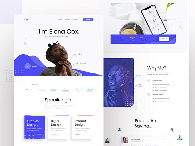 Portfolio Web Exploration v2 agency concept creative cv exploration hire homepage interface landing page layout minimal personal portfolio resume template trend ui uinugget visual web