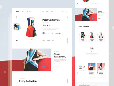 Phrk minimal e-commerce web Exploration clean clothing dress ecommerce fashion grid homepage interface landing page layout minimal shop store tread typography ui uinugget visual web