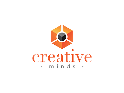 Creative Minds brand creative designers logo minds pencil