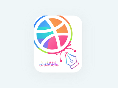 Dribbble Sticker