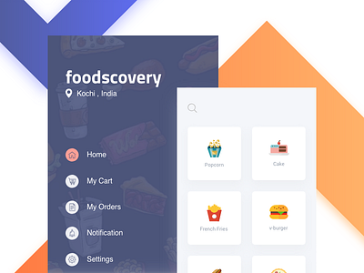 Foodscovery app filter food delivery ui ux restaurants ios online order