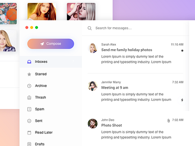 Mail - Dashboard by Firos nv on Dribbble