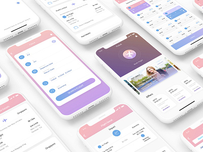 Flight Booking - Free UIKit booking flight fly ios online travel ui uidesign ux