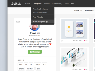 x2 Dribbble Invites
