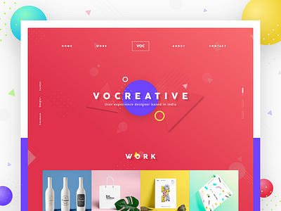 VOC Creative - Portfolio app interface portfolio ui ux web website