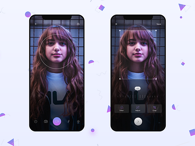 Photo Editing App🤳 album apps camera camera app colors design dribbble editor ios photo photo app ui ux