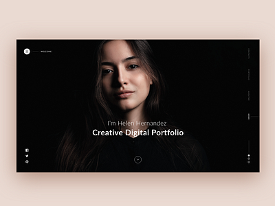 Creative Portfolio colors design dribbble interface minimal ui ux web