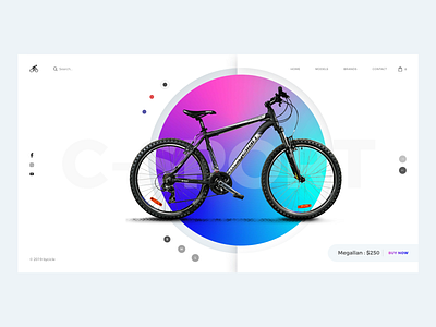 Bicycle Shop behance bicycle branding colors design dribbble icon illustration interface minimal ui ux vector web
