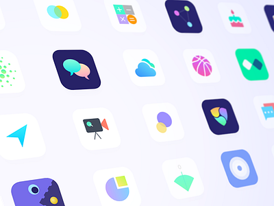 App Icons made by Adobe XD adobexd app apps behance branding colors design dribbble flat icon illustration interface ios logo minimal ui ux vector