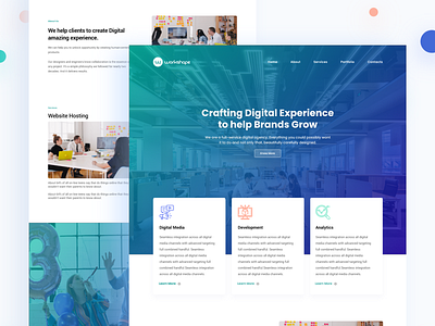 Workshape agency behance branding colors dribbble interface minimalist ui ux web webdesign website
