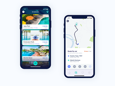 Swimate - Route app apps behance design dribbble illustration interface minimal ui ux