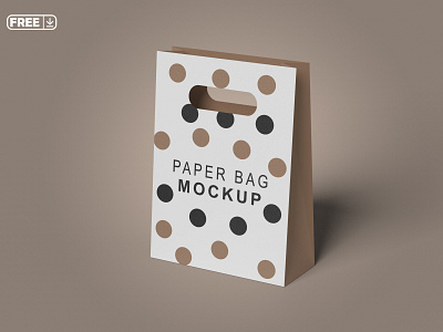 Free Paper Bag Mockup