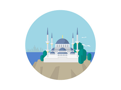 土耳其－原创插图 illustration painting turkey ui vector