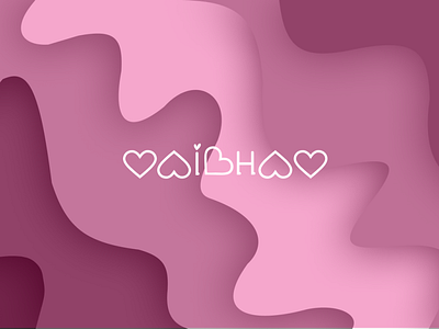 VAIBHAV branding design graphic design illustration name typography vector